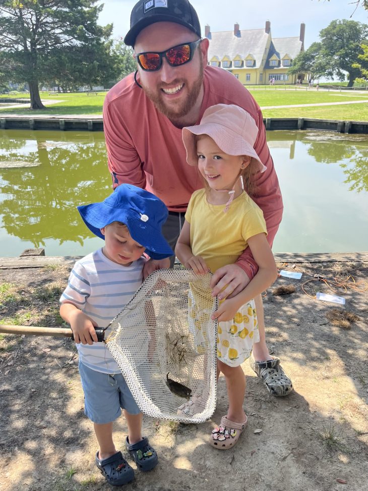 Dr. Stephen Raia Enjoying a Day at the Lake with his Children